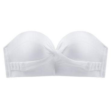 Strapless Push Up Bra Front Closure Wireless Adjustable Breathable Women Bra for Daily Party Wedding