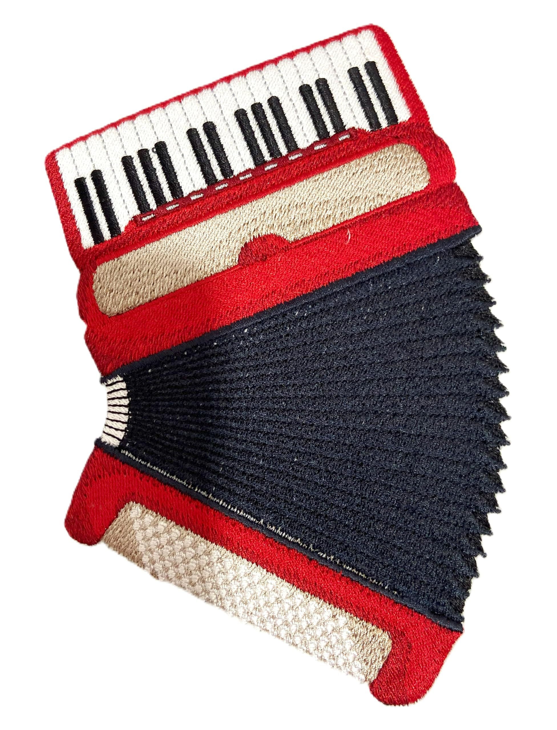 Beyondvision Custom Musical Instruments [ Accordion] Embroidered Iron on/Sew Patch (6.84" x 4.52")