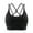 Black, variant on Womens Bras Women Plus Size Solid Color Back Sports Bra Fitness Clothes Running Drying Yoga Underwear Sports Bras for Women Summer Plus Size Bras for Women