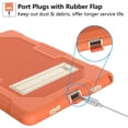 thumbnail image 5 of Galaxy Tab A8 (10.5") Case (SM-X200) - TECH CIRCLE Shockproof Kickstand Simple Rugged Case for 2022 Samsung Galaxy Tab A8 10.5-Inch Android Tablet, Orange, 5 of 6