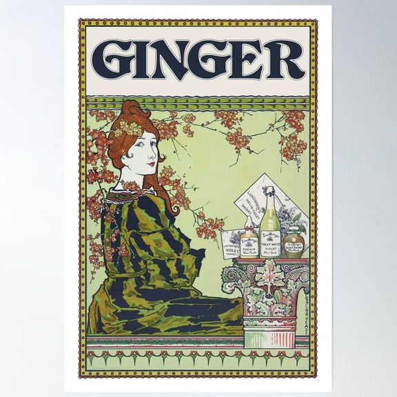 Ginger Poster Wall Art, Modern Wall Decor, 8x12 UNFRAMED