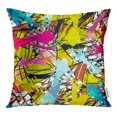 thumbnail image 1 of BOSDECO Housse de Coussin Abstraite Colorée en Graffiti Flèches Argyle Rouge 18x18 Pouces, 1 of 1