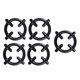 thumbnail image 3 of Kitchen Stove Bracket 5 Pcs Black Iron Gas Stove Racks Suitable For Cooking Family Gatherings Extra Strong, 3 of 5