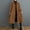 Orange, variant on Women Oversized Long Winter Coats Warm Wool Blend Pea Trench Coat Overcoat Black L
