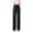 Black, variant on WRKEKC Casual Pants for Women, Wide Leg Pants for Women, Ladies' Solid Color High Waist Hanging Loose Straight Casual Ice Silk Wide Leg Pencil Pants