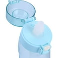 thumbnail image 2 of Botella de agua con sabor de 650 ml con pajita para beber más taza reutilizable de agua (azul) DQrwqpou  Para Estrenar, 2 of 6