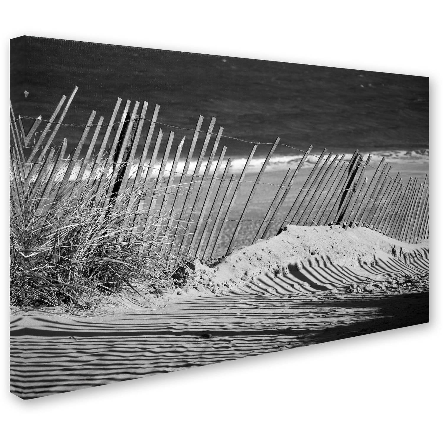 Sandy Beach Fence' Canvas Art by PIPA Fine Art
