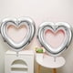 thumbnail image 4 of Globo de corazón hueco grande de 83 cm | Decoración de fiesta de papel de aluminio | Rojo brillante, rosa, dorado y plateado | Cadena de globos conectable | Accesorio fotográfico para cumpleaños y, 4 of 6