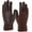 Brown, variant on BadPiggies Winter Warm Texting Gloves Touchscreen Anti-Slip Knit Thermal Soft Lining Elastic Cuff Gloves for Women Men (Men, Brown)