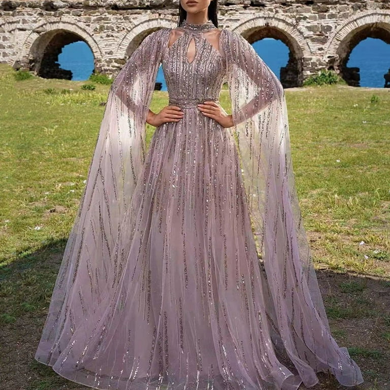 fitted lace wedding dress Purple Flower Wedding Dresses Ball Gown V-Neck Off The Shoulder main image 1