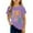 Purple, variant on GobdXE Kids Kindergarten Era Retro Letter Short Sleeve Crew Neck T-Shirt Color:Light Blue,Size:8-9 Years