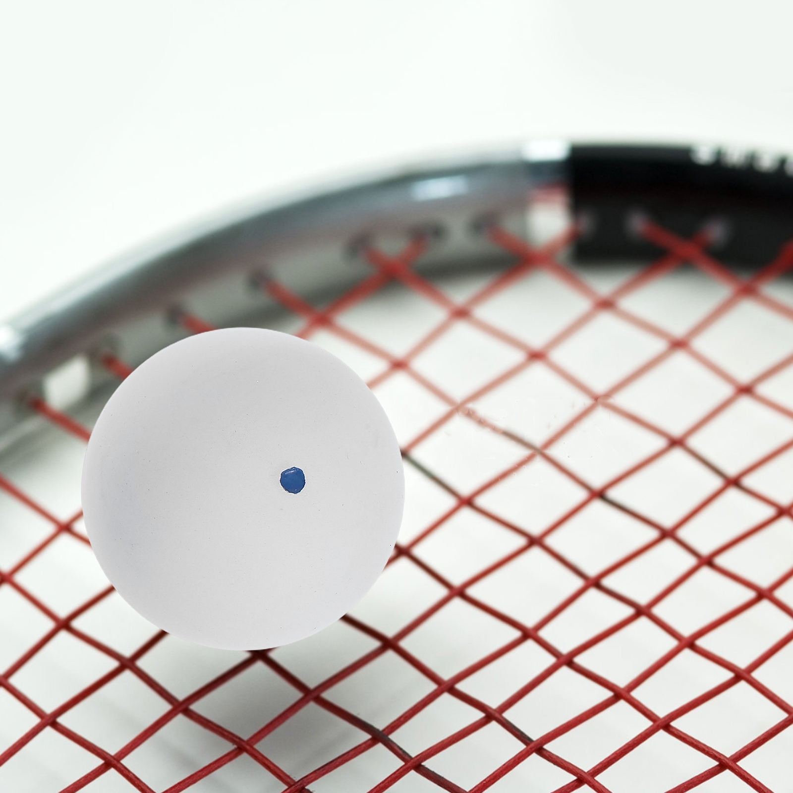 DRAFIDEEP 2Pcs Rubber Squash Training Ball White Elastic Bounce Ball for Sport Practice