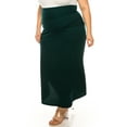 thumbnail image 4 of Women's Plus Size Solid Flare A Line Long Skirt Comfortable Casual Maxi Style, 4 of 6