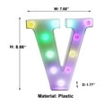 thumbnail image 3 of LSLJS Colorful Marquee Letter Lights,8.9 inch Chriastmas Decorations LED Light with Remote Control, Battery Operated/USB Glowing Alphabet Letter Night Lamp for Party Bar Outdoor Holiday Ornaments, 3 of 6