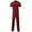 Burgundy, variant on Odeerbi Solid Color Jumpsuits for Men 2025 Zipper Overalls Lapel Solid Color Jumpsuit Suit Thin Breathable Suit Black