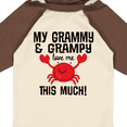 thumbnail image 4 of Inktastic My Grammy and Grampy Love Me Boys or Girls Long Sleeve Baby Bodysuit, 4 of 5