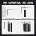thumbnail image 6 of VEVOR Sliding Gate Kit, 6” Rolling Gate Hardware Kit with L-Bracket, Universal Adjustable Sliding Gate Rollers, Heavy Duty Sliding Gate Guide Roller for Sliding Gates and Rolling Door,Black, 6 of 9