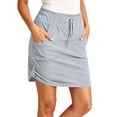 thumbnail image 2 of Samdudou Womens Skirts High Waisted Tiered Ruffle Skirt Elastic Waist Flowy Stretchy Skirt for Outdoor Sport and Daily, 2 of 9