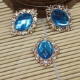 thumbnail image 3 of GUOOL 2- 10pcs Rhinestone Flat Back Beads Button Scrapbook Embellishment Lake 4 Pcs, 3 of 9