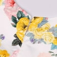 thumbnail image 3 of LUOGENLI Girls Dresses Size 10-12 Toddler Girls Dress Flying Sleeve Princess Cartoon Dress for Children Clothing Fashion Dresses for Girls Yellow 3-4 Years, 3 of 8
