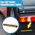 thumbnail image 2 of Unique Bargains 12V 24V 16 LED Car Trailer Identification Light Turn Signal Tail Light Strip Assembly Yellow, 2 of 7