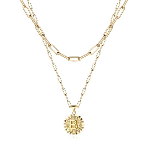 Collar Ursteel con capas de oro de 14 quilates, ajustable, 18 cm