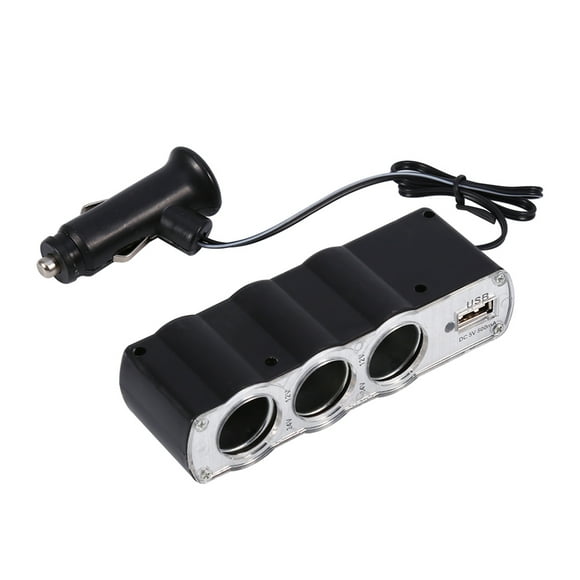 Cigarette Lighter Socket Splitter,3‑Socket Car Cigarette Lighter Way Cigarette Lighter Socket Car Cigarette Lighter Socket Splitter High Capacity