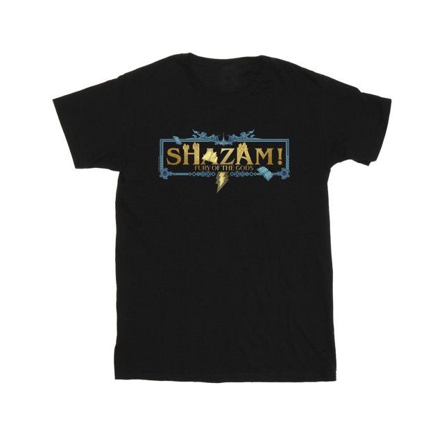 DC Comics T-Shirt Logo Doré Shazam Fury Of The Gods pour Hommes