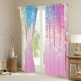 thumbnail image 3 of Castle Fairy Bling Crystal Black Out Curtains for Teens Women Men,Abstract Gradient Curtains Pack Of 2 (42X63 Each),Ombre Bling Glitter Bedroom Curtains,Luxury Bedroom Decor, 3 of 6