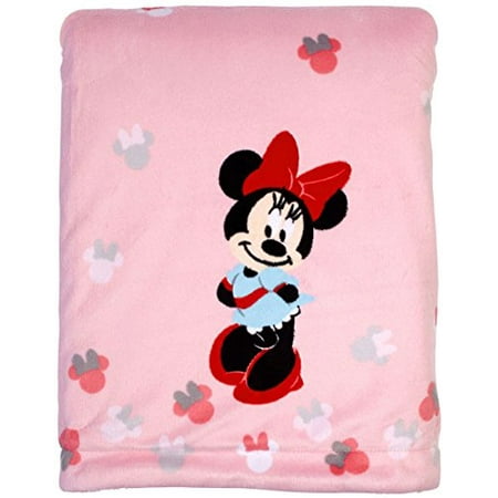 Disney Minnie Mouse Printed Velboa Baby Blanket Walmart