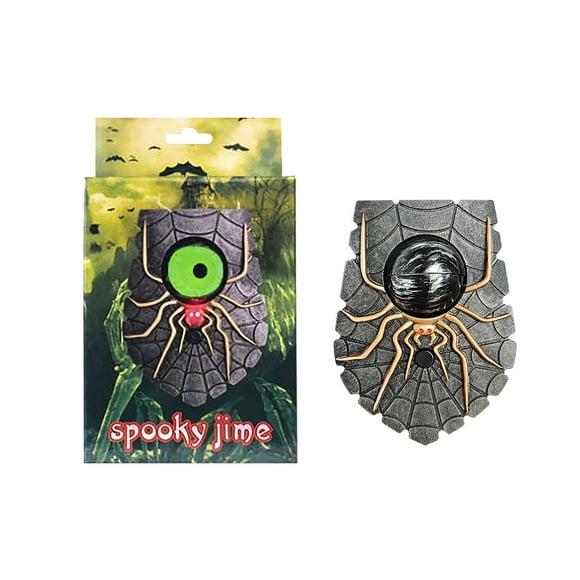 Riforla Halloween Doorbell Decoration Doorbell with Glows Sounds Doorbell with Animated Glowing Eyeball Wireless Ring Decor Doorbell for Home Desktop Ornament Home Decor Bronze