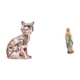 thumbnail image 1 of Figura Decorativa De La Virgen María Con Forma De Gato, Escultura De Resina, Adorno Artístico Para Chimenea O Escritorio., 1 of 8
