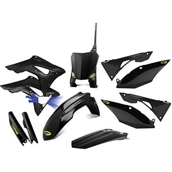 Cycra Powerflow Plastic Kit (Black) for 17-19 Honda CRF450R