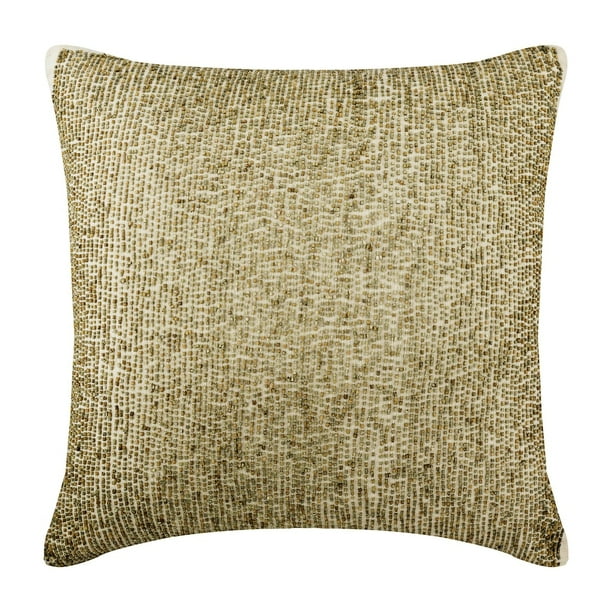 Pillow Cover, Pillow Covers 24x24 inch (60x60 cm) Gold, Cotton Throw