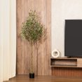 thumbnail image 3 of Artificial Plant, 6ft Fake Olive Tree, Pre Potted Faux Greenry Plant for Home Decor Office House Living Room Indoor Outdoor, Big Fake Plants Fake House Plants, 3 of 7