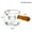 yellow80ml, variant on 60/125ml Colour Glass Handle Espresso Measuring Cup Vshape Mouth Milk Jug Coffee Supplies Thickened Glass Kitchen Measure Mug