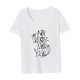 thumbnail image 4 of Camiseta para mujer verano simple traje femenino cuello redondo camiseta para el trabajo desplazamientos SG, 4 of 7
