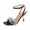Black, variant on OAVQHLG3B Women Summer Shoes Buckle Strap Thick High Heels Open Toe Sandals Party Shoes
