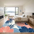 thumbnail image 3 of ODIKA 2'x3' Machine Washable Non-Slip Area Rug, Contemporary Navy High Traffic Rug with Pad, Blue, 1051655, 3 of 8