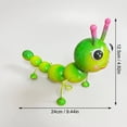 thumbnail image 3 of Metal Caterpillar Statue Yard Art Garden Decor for Outside Patio Lawn Ornaments Fence Decorations Gift for Family,Friends,Garden Lovers - 9.4*4.9 IN., 3 of 6
