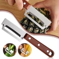 thumbnail image 5 of Wooden Kitchen Tool Smooth Glide Vegetable Peeler Stainless Steel Blade Multifunction Fruit & Vegetable Peeler Knife with Bottle Opener Ergonomic Wood Handle for Potato Apple Pumpkin Papaya Kitchen, 5 of 9