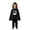 B-Black, variant on Baby Pumpkin Costume Two Piece Cute Cape Hooded Black Pants Toddler Halloween Costumes