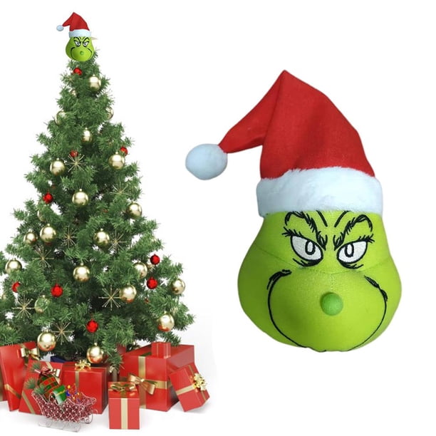 Decoraciones para árboles de Navidad Sincero juguete de peluche monstruo verde
