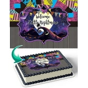Welcome Little Nightmare Before Christmas Edible Image Cake Topper Personalized Birthday Sheet Decal Banner 1/4 Sheet