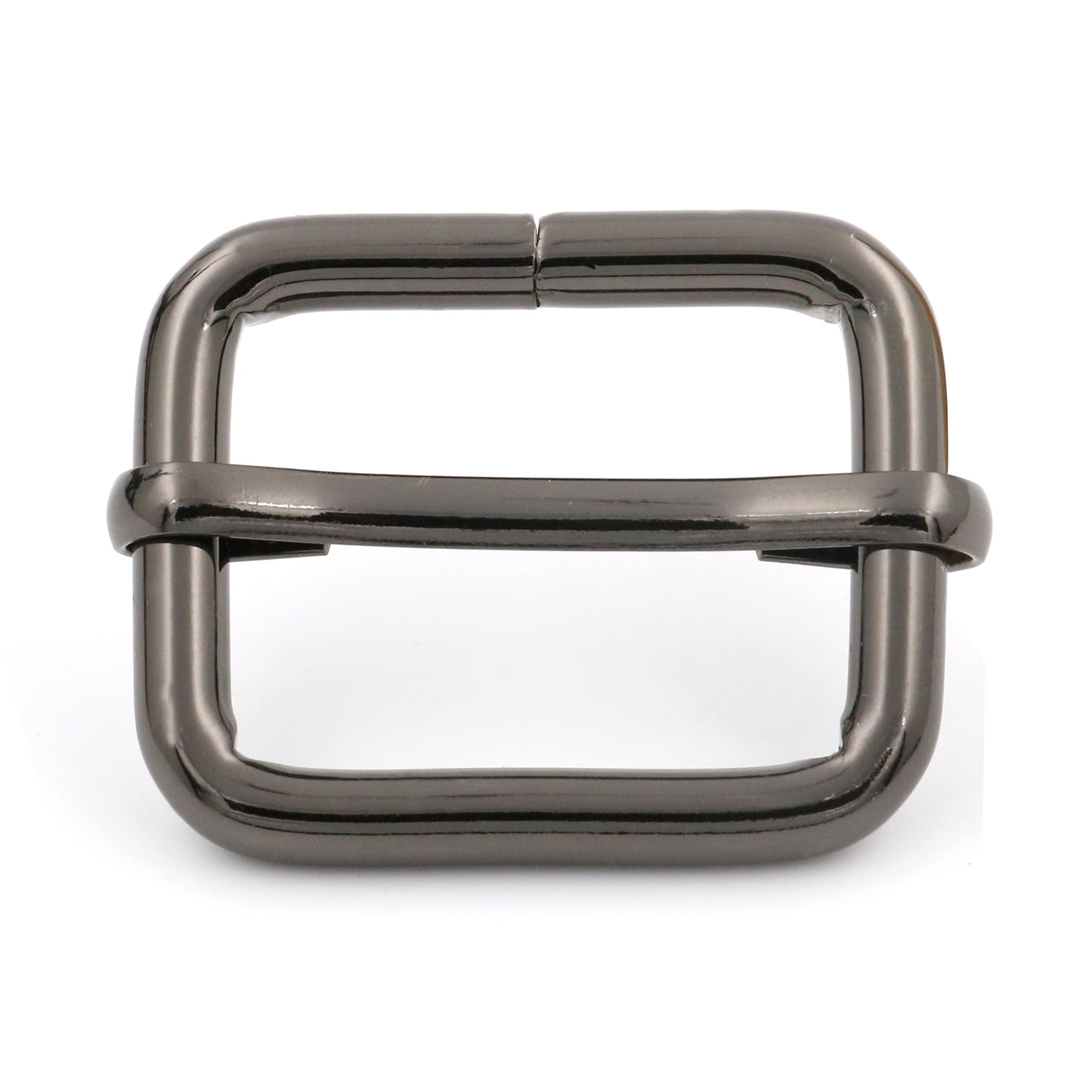 Metal Slide Adjuster Buckle - Tri-Glide With Movable Center Bar For Straps, Belts, Bags - Non-Welded (15mm Inner Width)