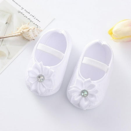 

Baby Crib Shoes Cotton Toddler Infant Silk Flower Princess First Walkers Cute Soft Shoes and Hair Band