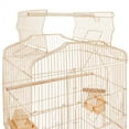 thumbnail image 3 of Renwick 41" Four Feeders Double-Door Metal Birdcage with Slide-Out Tray, Almond, 3 of 4