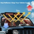 thumbnail image 4 of Uorisanigo Giraffe Driving Windshield Sunshade for Wrangler, Compass, Gladiator & Renegade Car Sun Shade Sun Visor Protector, Accessories for Jeep Wrangler, Blocks UV Rays, 4 of 7