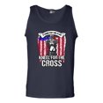 thumbnail image 1 of Stand For The Flag Kneel For The Cross Army Necklace USA DT Adult Tank Top, 1 of 2