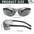 thumbnail image 5 of Salfboy Safety Glasses, ANSI Z87.1, Polycarbonate, Scratch-Resistant, 10 Pack, 5 of 8